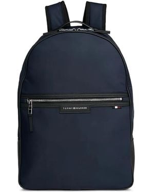 Tommy Hilfiger Zip-Fastening Logo Backpack - Blue
