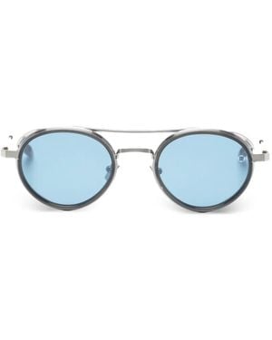 Akoni Astria Round-Frame Sunglasses - Blue