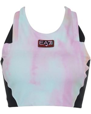 EA7 Sport-Bh Mit Logo-Applikation - Blau