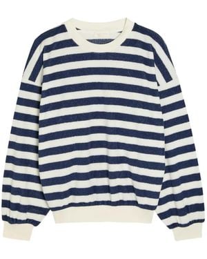 Suzie Kondi Sifnos Striped Long-Sleeve Jumper - Blue