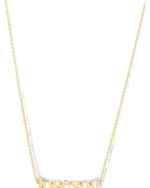 Jennifer Meyer Love You Necklace - White