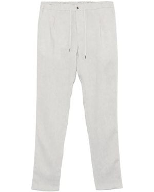 PT Torino Drawstring Tailored Trousers - White