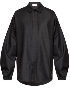 Fear Of God Striped Wool Shirt - Grey