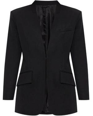 The Attico Wool Gabardine Jacket - Black