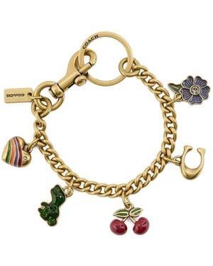 COACH Motif チェーンバッグチャーム - メタリック