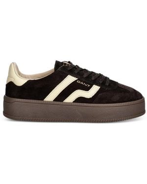 GANT Suede Platform Sneakers - Black