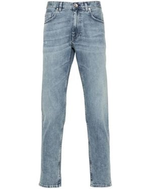 Eleventy Straight Jeans With Classic Five-Pocket Design - Blau