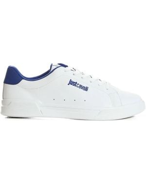 Just Cavalli Round-Toe Trainers - White