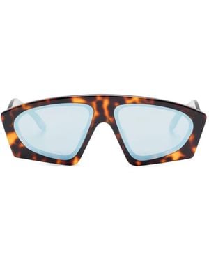 Henrik Vibskov Tortoiseshell-Effect Sunglasses - Blue