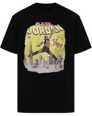 Nike Air Jordan Graphic Print T-Shirt - Black