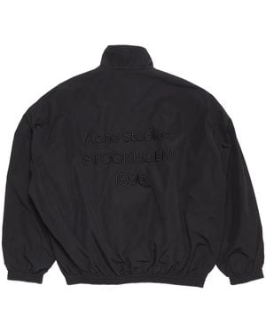 Acne Studios Logo-Embroidered Jacket - Blue