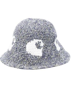 Carhartt Hut mit Logo-Verzierung - Weiß