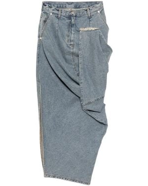 Moohong Asymmetric Skirt - Blue