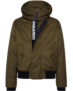 DSquared² ロゴ パデッドジャケット - グリーン