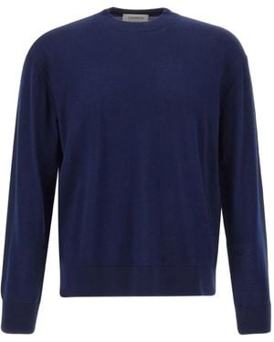 Laneus Merino Wool Sweater - Blue
