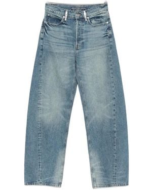 Alexander Wang Crystal-Embellished Wide-Leg Jeans - Blue