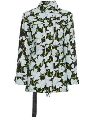 Off-White c/o Virgil Abloh Floral Military Jacket - Black