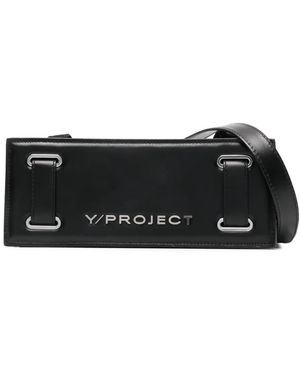 Y. Project Mini Accordion Leather Shoulder Bag - Black