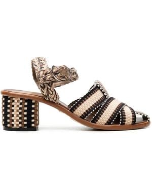 Amambaih Dita Heeled Sandals - White