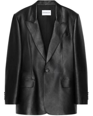 Givenchy Jacke Aus Leder - Schwarz