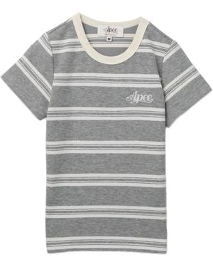 AAPE BY A BATHING AP Striped T-Shirt - Grey