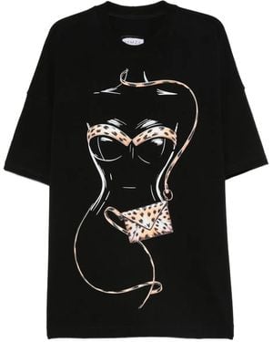Hamza Felina T-Shirt Dress - Black