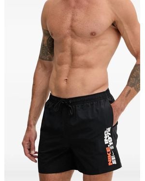 Nike Costume Da Bagno Con Coulisse - Nero