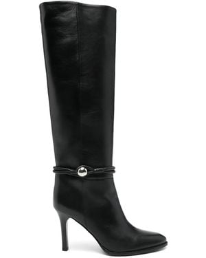 Isabel Marant IEVA BUTTON HIGH BOOTS - Negro
