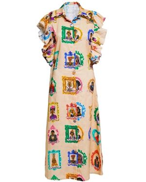 A.nty Story Lady Ameyo Ruffled Midi Dress - White