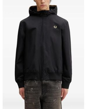 Fred Perry Hooded Brentham Jacket - Black