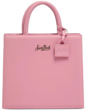 MC2 Saint Barth Borsa Tote Con Placca Logo - Rosa