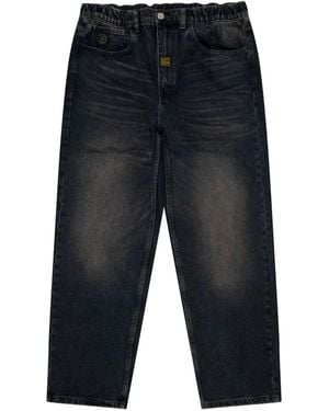 Aape By A Bathing Ape Logo-Patch Jeans - Blue