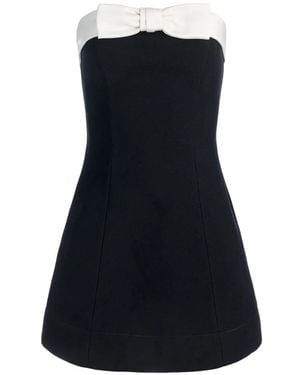 Alice + Olivia Mono Katya Con Lazo - Azul
