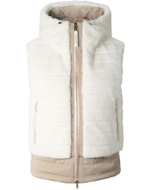 Bogner Manda Faux-Fur Gilet - White