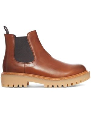 Prada Chelsea Ankle Boots - Brown