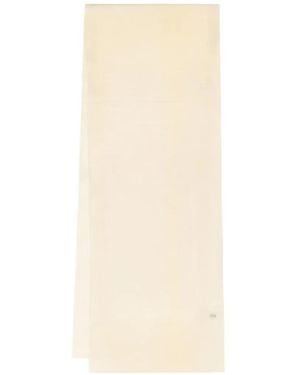Paul & Shark Bufanda Con Placa Del Logo - Blanco