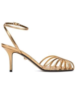 ALEVI Blake Cage-Effect Sandals - Metallic