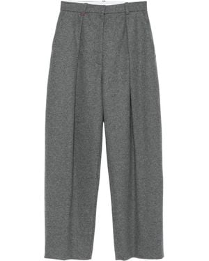 Victoria Beckham Plissierte Hose - Grau