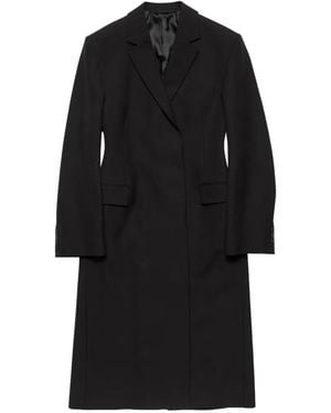 Acne Studios Double-Breasted Wool Coat - Black