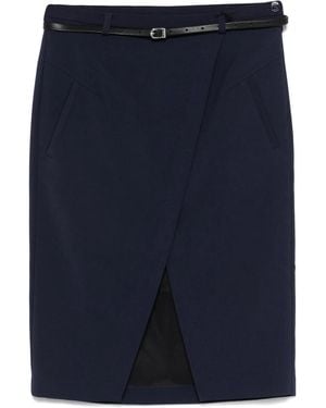Patrizia Pepe Mini-Rok Met Ceintuur - Blauw