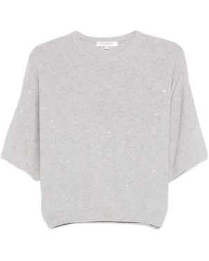 Antonelli Lucilla Sequin Top - White