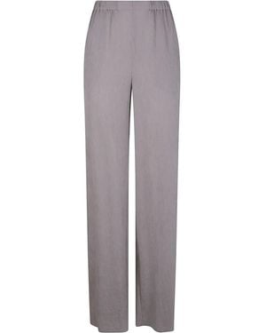 Emporio Armani ファインリブ パンツ - グレー
