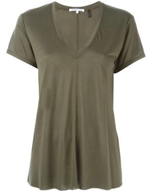 Helmut Lang V-Neck T-Shirt - Green