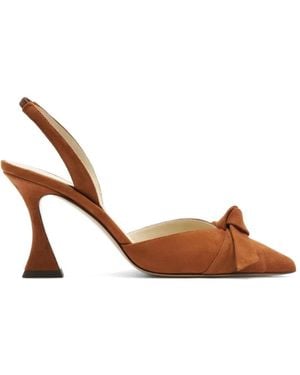 Alexandre Birman Clarita Slingback Court Shoes - Brown