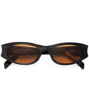 Retrosuperfuture Razzo Geometric-Frame Sunglasses - Black