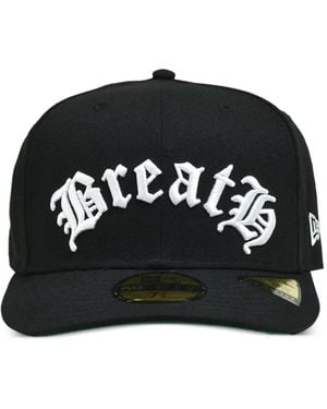 BREATH X New Era Old English 59Fifty Embroidered-Logo Cap - Black