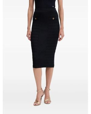 Guess Ribbed-Knit Skirt - Black