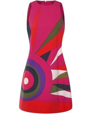PUCCI Pucci Graphic Cady Mini Dress - Purple