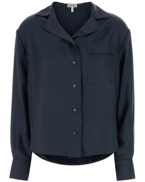 Loewe Silk Twill Shirt - Blue