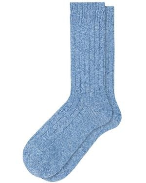 Pantherella Calcetines De Canalé Tabitha - Azul